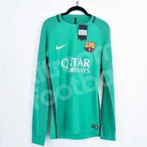 2016-17 Barcelona Player Issue Goalkeeper Green Shirt *New* UCL M LS