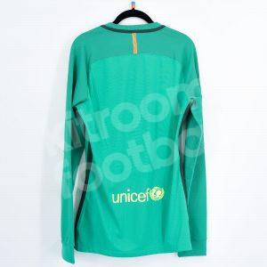 2016-17 Barcelona Player Issue Goalkeeper Green Shirt *New* Beko UCL LS - Image 3