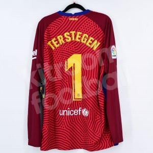2020-21 Barcelona Red Goalkeeper Shirt #1 TER STEGEN La Liga BNWT