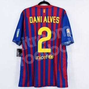 2011-12 Barcelona Home Shirt #2 DANI ALVES BNWT XL FIFA CWC Mundialito - Image 1