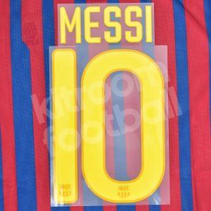 2011-12 Barcelona Home Name Number Set #10 MESSI Repro