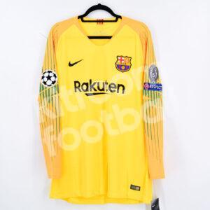 2018-19 Barcelona Goalkeeper Shirt #1 TER STEGEN XL Yellow Champions League - Image 3