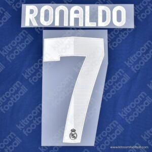 2012-13 Real Madrid Away Number Set #7 RONALDO Repro