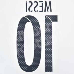 Official Reissue 2015-16 Barcelona Third Name Number Set #10 MESSI Avery - Image 3