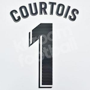 Original Player Issue 2021-22 Real Madrid GK Name Number Set #1 COURTOIS  Avery