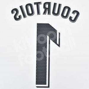 Original Player Issue 2021-22 Real Madrid GK Name Number Set #1 COURTOIS Avery - Image 3