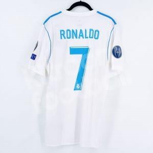 2017-18 Real Madrid Home Shirt Authentic #7 RONALDO Adizero BNWT L Final Champions League 2018 - Image 1