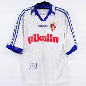 1997-99 Real Zaragoza Home Shirt Adidas BNWT S - Image 1