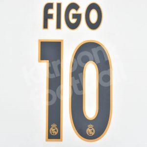 2003-05 Real Madrid Home Name Number Set #10 FIGO Repro