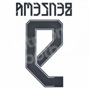 2021-22 Real Madrid Home Name Set #9 BENZEMA Cup Version Repro - Image 3