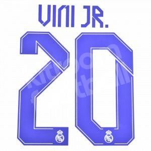 2021-22 Real Madrid Home Name Set #20 VINI JR. Cup Version Repro
