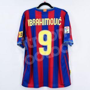 2009-10 Barcelona Home Shirt #9 IBRAHIMOVIC Nike (Excellent) L