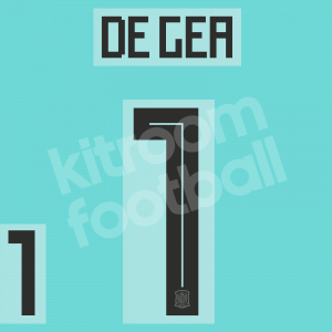 Spain FIFA World Cup 2018 Name Number Set #1 DE GEA Repro
