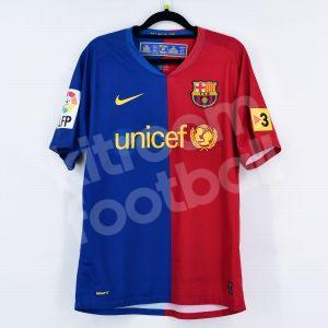 2008-09 Barcelona Home Shirt #10 MESSI (Fair) S - Image 3