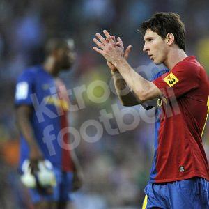 2008-09 Barcelona Home Shirt #10 MESSI (Fair) S - Image 5