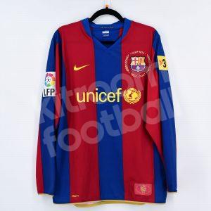 2007-08 Barcelona Home Shirt #19 MESSI Long Sleeves (Excellent) M - Image 3
