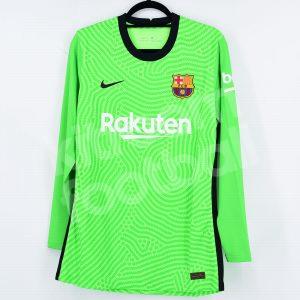 2020-21 Barcelona Player Issue Goalkeeper Shirt BNWT L Green Domestic