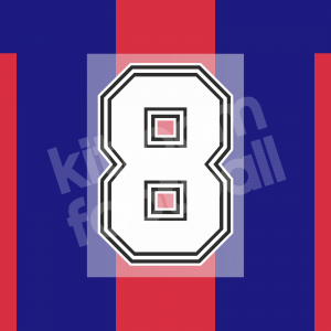 1993-94 Barcelona Home Name Number Set #8 Stoichkov Champions League vs Porto Repro