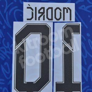 2021-22 Real Madrid Away Name Set #10 MODRIC Cup Version Repro White - Image 3