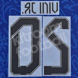 2021-22 Real Madrid Away Name Set #20 VINI JR. Cup Version Repro White - Image 3