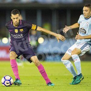 2016-17 Celta Vigo Home Shirt #10 IAGO ASPAS (Good) Adidas M - Image 5