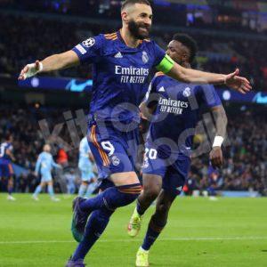 2021-22 Real Madrid Away Match Authentic Shirt #9 BENZEMA Champions League M - Image 5