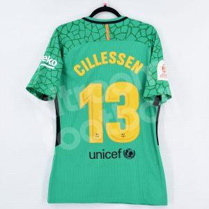 2017-18 Barcelona Player Issue Goalkeeper Shirt #13 CILLESSEN Match Issued Un Worn Final Copa Rey - Image 1
