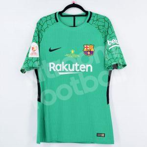 2017-18 Barcelona Player Issue Goalkeeper Shirt #13 CILLESSEN Match Issued Un Worn Final Copa Rey - Image 3