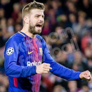 2017-18 Barcelona Player Issue Home Shirt #3 PIQUÉ Champions League Match Un Worn - Image 5