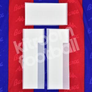 1995-96 Barcelona Home Name Number Set #11 HAGI Repro - Image 3