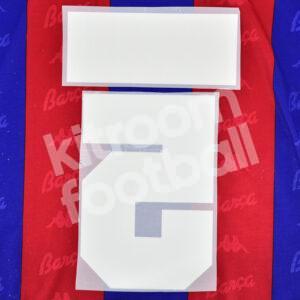 1995-96 Barcelona Home Name Number Set #5 POPESCU Repro - Image 3