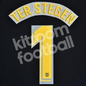2018-21 Barcelona Home Name Number Set #1 TER STEGEN La Liga Repro