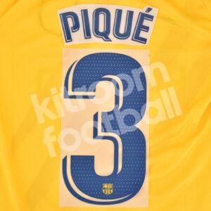 2019-22 Barcelona Away Name Number Set #3 PIQUÉ Repro