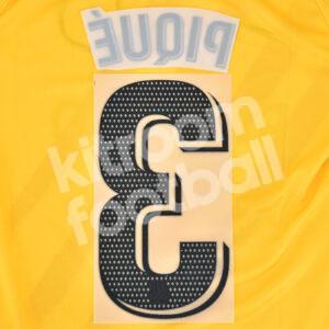 2019-22 Barcelona Away Name Number Set #3 PIQUÉ Repro - Image 3