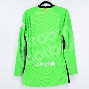 2020-21 Barcelona Player Issue Goalkeeper Shirt BNWT L Green Domestic - Image 3