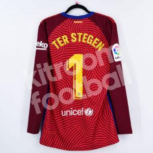 2020-21 Barcelona Player Issue Goalkeeper Shirt #1 TER STEGEN (L) La Liga Red