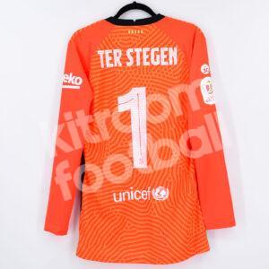 2020-21 Barcelona Goalkeeper Shirt #1 TER STEGEN Player Issue (L) Copa del Rey - Image 1