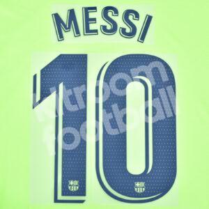 2018-19 Barcelona Away Name Number Set #10 MESSI Repro