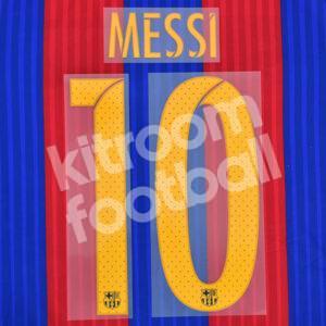 Official Reissue 2015-17 Barcelona Home Name Number Set #10 MESSI Avery