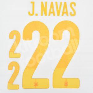 2019-22 Spain Home Name Number Set #22 J. NAVAS Repro