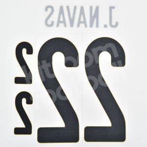 2019-22 Spain Home Name Number Set #22 J. NAVAS Repro - Image 3