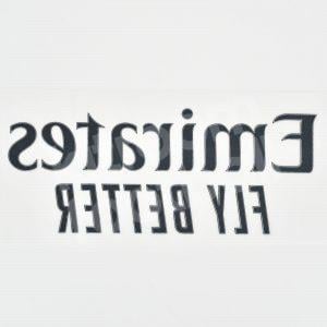 Emirates Fly Better Sponsor Patch Black Repro - Image 3