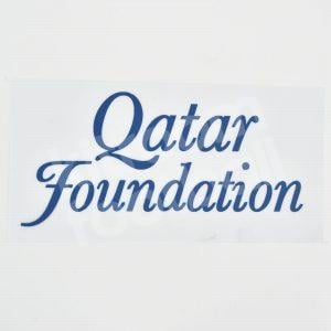Qatar Foundation Sponsor Patch Blue Repro