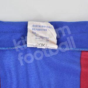 1980s Barcelona Home Shirt Meyba #10 MARADONA (Good) XL - Image 4