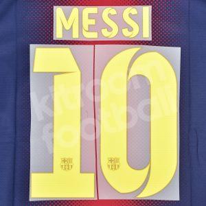 2012-14 Barcelona Home Name Number Set #10 MESSI Repro v1
