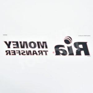 Original Player Issue 2019-20 Atlético Madrid Ria Money Transfer Red Sponsor Patch - Image 3