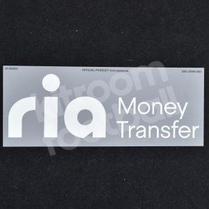 Original Player Issue 2020-21 Atlético Madrid Ria Money Transfer White Sponsor Patch