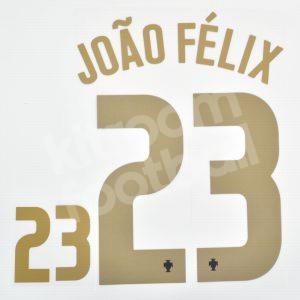 EURO 2020-21 Portugal Home Name Number Set #23 JOAO FELIX Repro