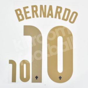 EURO 2020-21 Portugal Home Name Number Set #10 BERNARDO Repro