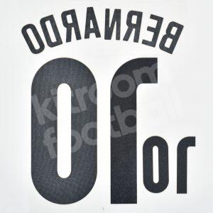 EURO 2020-21 Portugal Home Name Number Set #10 BERNARDO Repro - Image 3